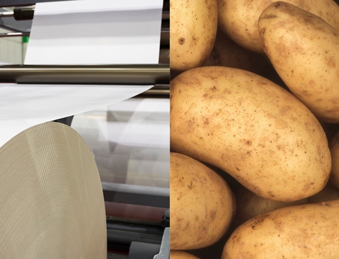 Paper v Potato: Which is better? Paper or compostable magazine wrap?
