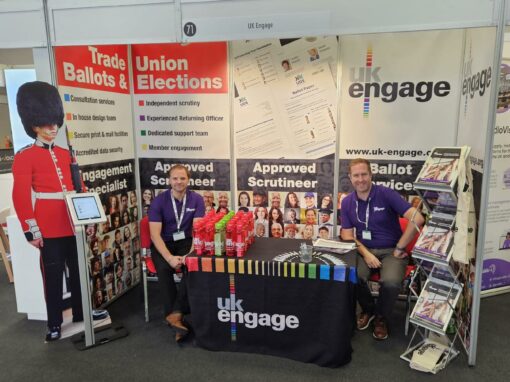 The UK Engage stand at the TUC Congress 2024 in Brighton